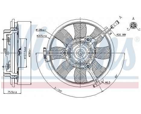 Fan, radiator 85691 Nissens, Image 5