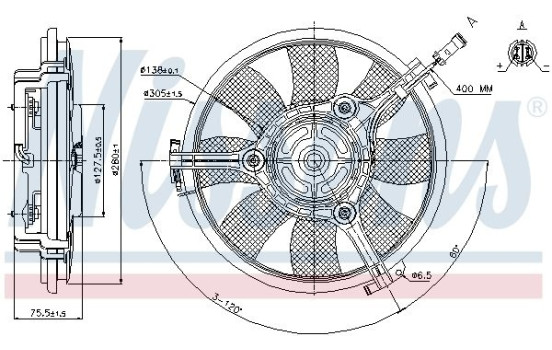 Fan, radiator 85691 Nissens, Image 5
