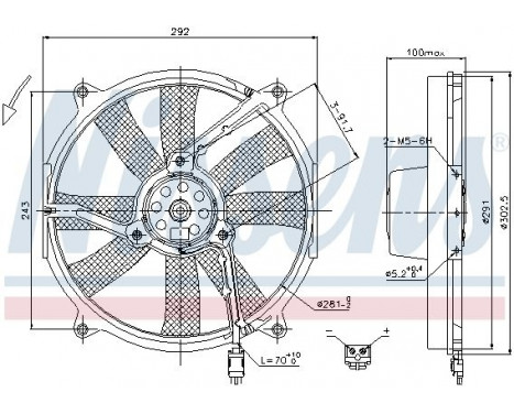 Fan, radiator 85701 Nissens, Image 6