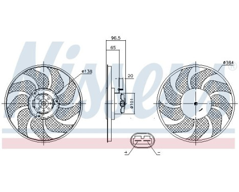 Fan, radiator 85704 Nissens, Image 6