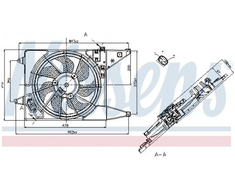 Fan, radiator 85710 Nissens, Image 6