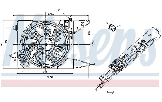 Fan, radiator 85710 Nissens, Image 6