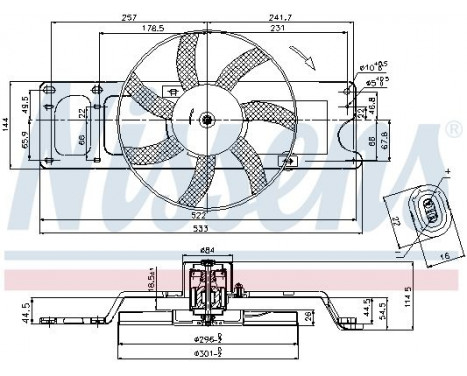 Fan, radiator 85712 Nissens, Image 5