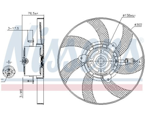 Fan, radiator 85716 Nissens, Image 6