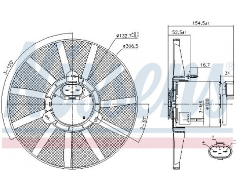 Fan, radiator 85720 Nissens, Image 6