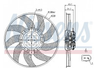 Fan, radiator 85727 Nissens