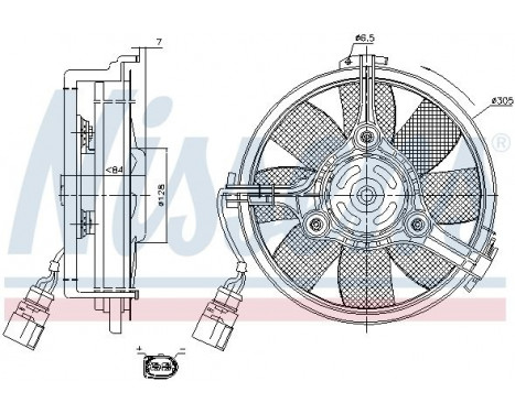 Fan, radiator 85742 Nissens, Image 6
