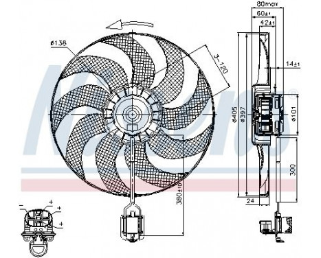 Fan, radiator 85748 Nissens, Image 6