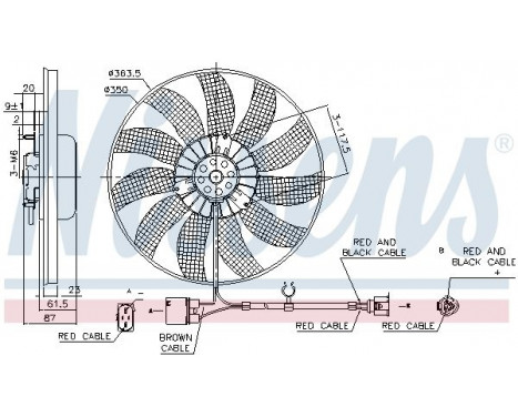 Fan, radiator 85763 Nissens, Image 7
