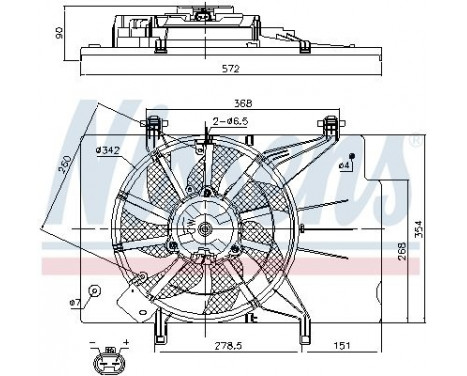 Fan, radiator 85768 Nissens, Image 6