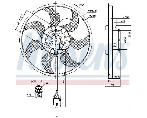 Fan, radiator 85777 Nissens, Image 6