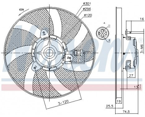 Fan, radiator 85800 Nissens, Image 6