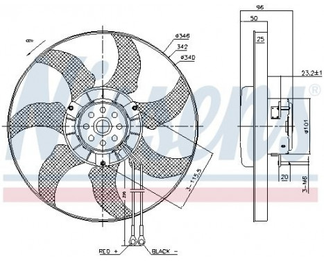 Fan, radiator 85802 Nissens, Image 5