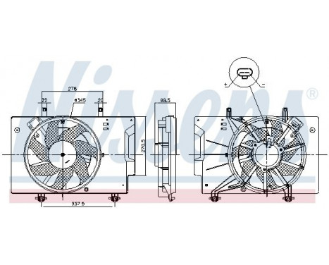 Fan, radiator 85810 Nissens, Image 6