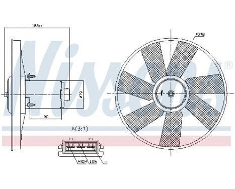 Fan, radiator 85838 Nissens, Image 6