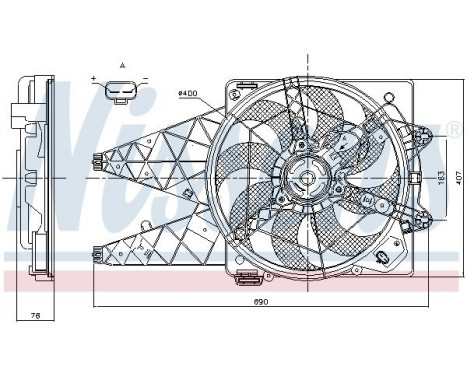 Fan, radiator 85881 Nissens, Image 6