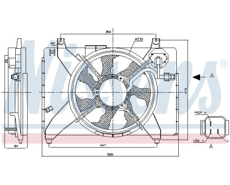 Fan, radiator 85895 Nissens, Image 6