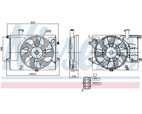 Fan, radiator 85897 Nissens, Image 6