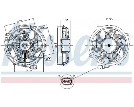 Fan, radiator 85909 Nissens, Image 6