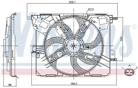 Fan, radiator 85926 Nissens, Image 6