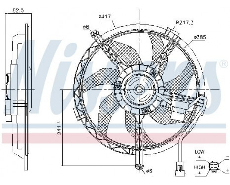 Fan, radiator 85945 Nissens, Image 6