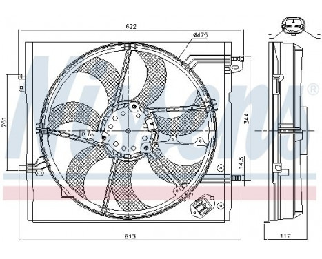 Fan, radiator 85946 Nissens, Image 7