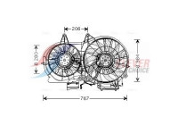 Fan, radiator AI7506 Ava Quality Cooling