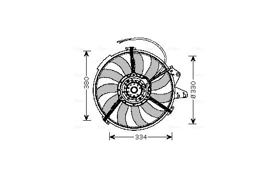 Fan, radiator AI7507 Ava Quality Cooling