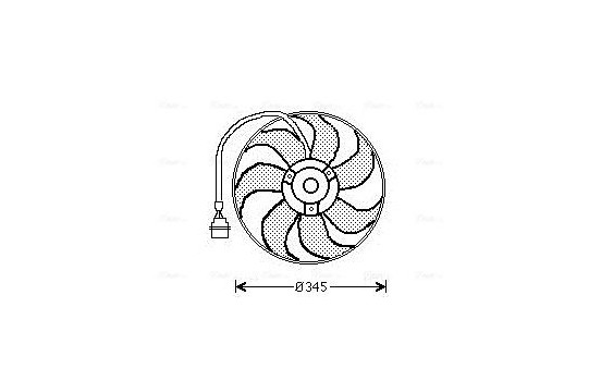 Fan, radiator AI7509 Ava Quality Cooling