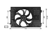 Fan, radiator AI7523 Ava Quality Cooling