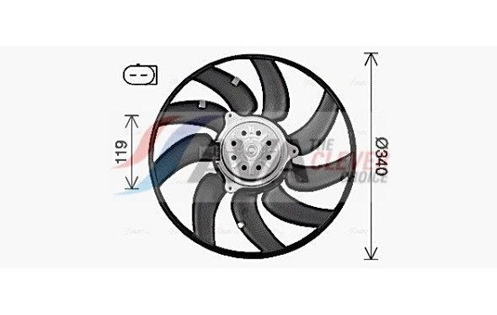 Fan, radiator AI7527 Ava Quality Cooling