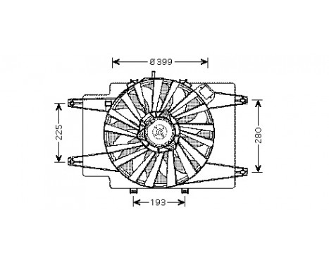 Fan, radiator AL7505 Ava Quality Cooling