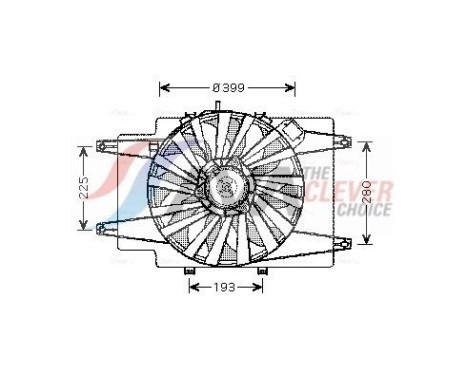 Fan, radiator AL7505 Ava Quality Cooling, Image 2