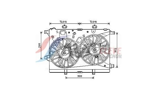 Fan, radiator AL7517 Ava Quality Cooling