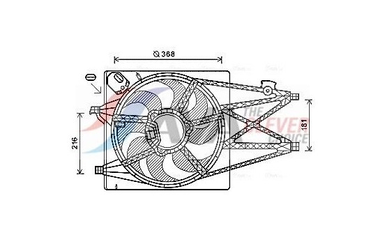 Fan, radiator AL7520 Ava Quality Cooling