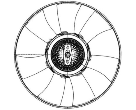 Fan, radiator BEHR *** PREMIUM LINE *** CFF 500 000P Mahle, Image 2