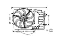 Fan, radiator BW7506 Ava Quality Cooling