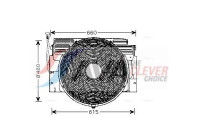 Fan, radiator BW7517 Ava Quality Cooling