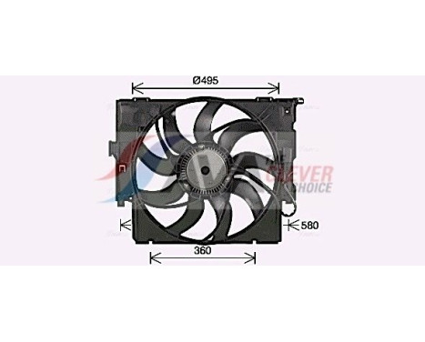 Fan, radiator BW7586 Ava Quality Cooling, Image 2