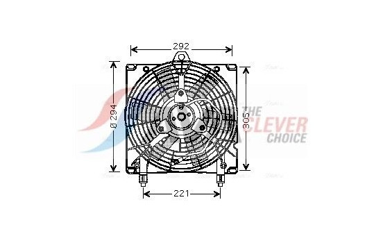 Fan, radiator CN7517 Ava Quality Cooling