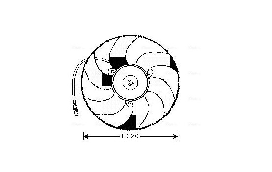 Fan, radiator CN7519 Ava Quality Cooling