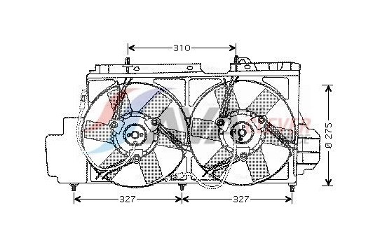 Fan, radiator CN7520 Ava Quality Cooling