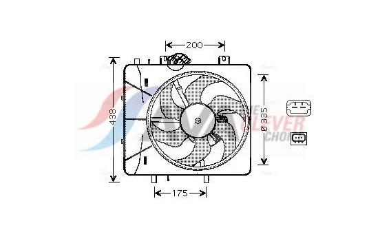 Fan, radiator CN7527 Ava Quality Cooling