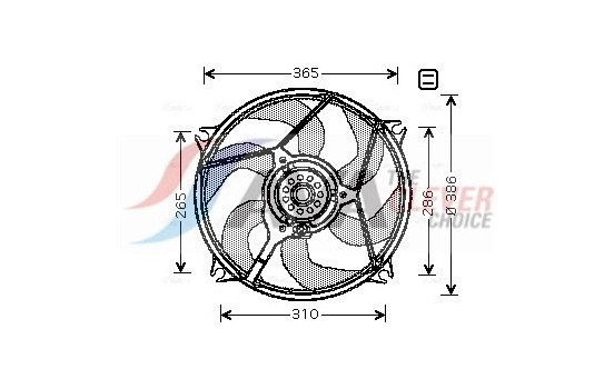 Fan, radiator CN7529 Ava Quality Cooling