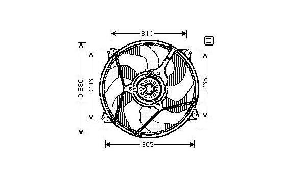 Fan, radiator CN7530 Ava Quality Cooling