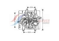 Fan, radiator CR7505 Ava Quality Cooling