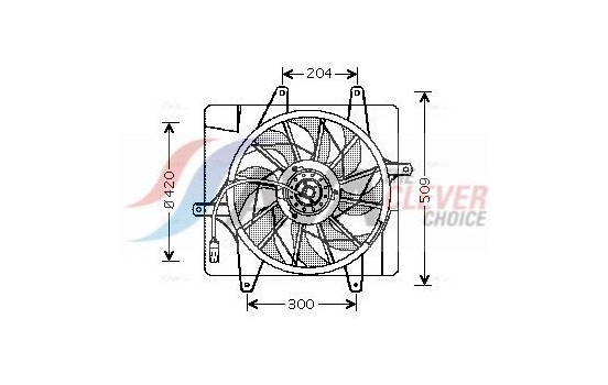 Fan, radiator CR7505 Ava Quality Cooling