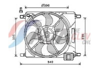 Fan, radiator CT7501 Ava Quality Cooling