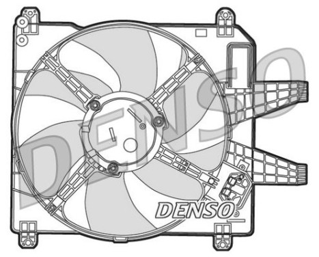 Fan, radiator DER09004 Denso