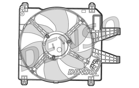 Fan, radiator DER09004 Denso